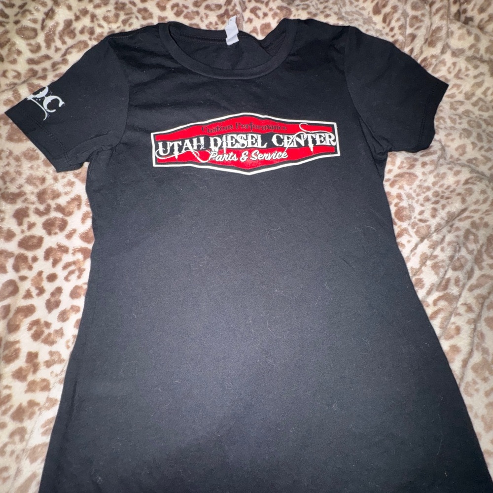 Utah Diesel Center Black Graphic Tee with Red Logo